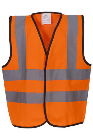 Kids Hi Vis 2 Band & Brace Waistcoat