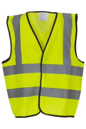 Kids Hi Vis 2 Band & Brace Waistcoat