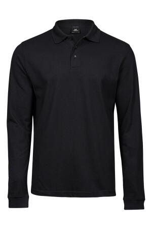 Mens Luxury Stretch Long Sleeve Polo