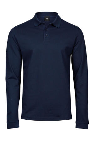 Mens Luxury Stretch Long Sleeve Polo
