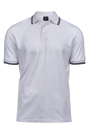 Luxury Stripe Stretch Polo