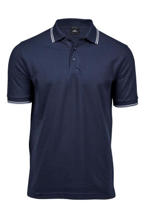 Luxury Stripe Stretch Polo