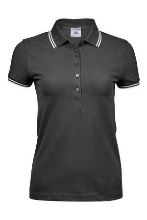 Ladies Luxury Stripe Stretch Polo