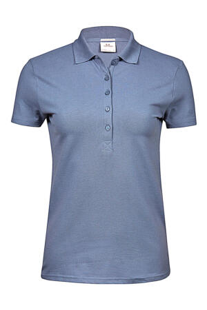 Ladies Stretch-5-Button Polo