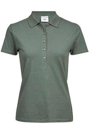 Ladies Stretch-5-Button Polo