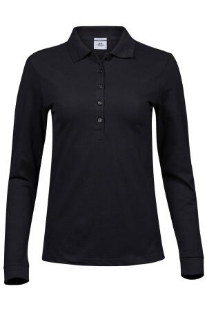 Ladies Luxury Stretch Long Sleeve Polo