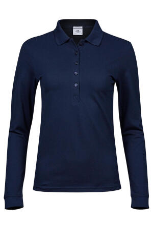 Ladies Luxury Stretch Long Sleeve Polo