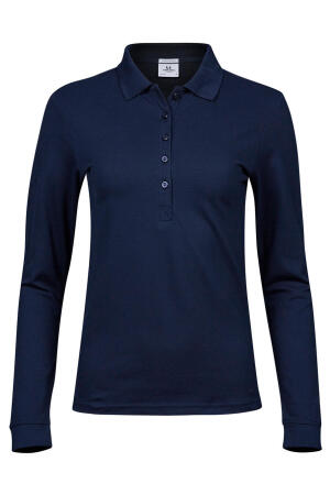 Ladies Luxury Stretch Long Sleeve Polo