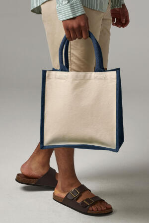 Printers` Midi Jute Bag