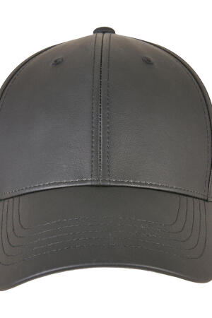 Synthetic Leather Alpha Shape Dad Cap
