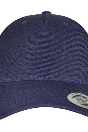 5-Panel Premium Curved Visor Snapback Cap