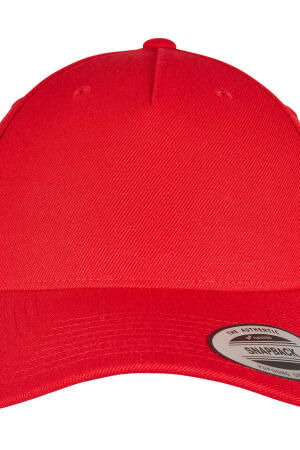 5-Panel Premium Curved Visor Snapback Cap