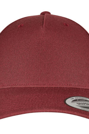 5-Panel Premium Curved Visor Snapback Cap