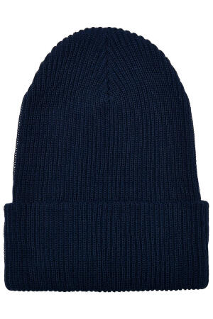Recycled Yarn Ribbed Knit Beanie