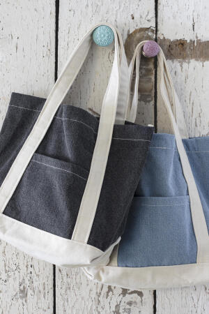 Canvas Denim Shopper