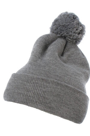 Cuffed Pom Pom Knit Beanie