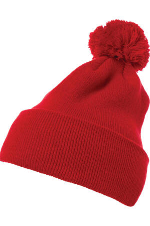 Cuffed Pom Pom Knit Beanie