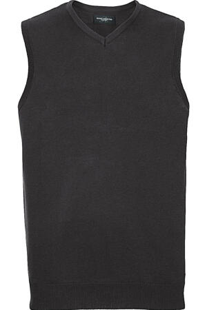 Mens V-Neck Sleeveless Knitted Pullover