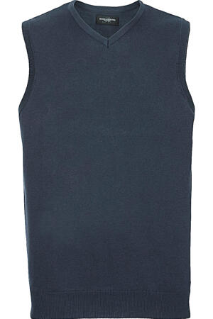 Mens V-Neck Sleeveless Knitted Pullover