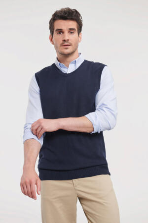 Mens V-Neck Sleeveless Knitted Pullover
