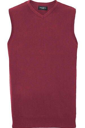 Mens V-Neck Sleeveless Knitted Pullover