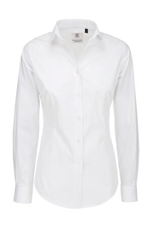 Popelin Bluse mit Elasthan-Anteil LA