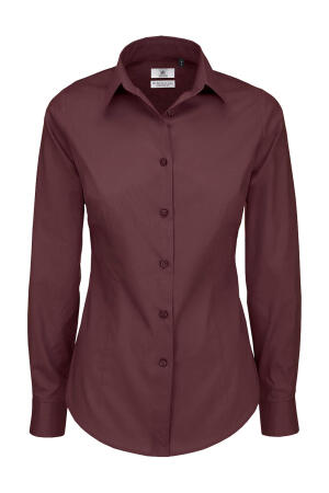 Popelin Bluse mit Elasthan-Anteil LA