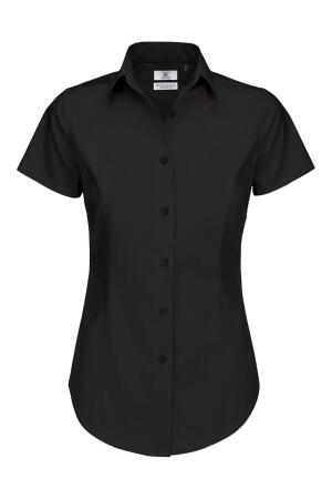 Popelin Bluse mit Elasthan-Anteil