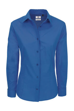 Baumwoll-Popelin Bluse LA