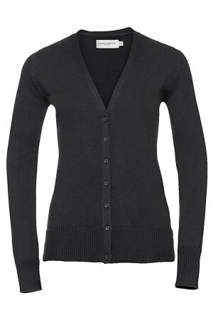 Ladies V-Neck Knitted Cardigan