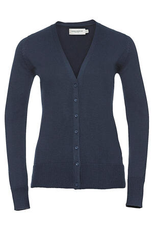 Ladies V-Neck Knitted Cardigan