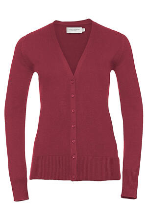 Ladies V-Neck Knitted Cardigan