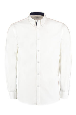 Contrast Premium Oxford Button Down Shirt LS