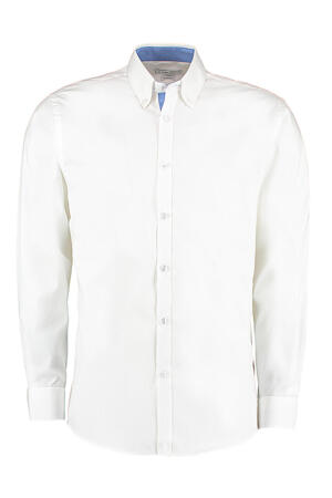 Contrast Premium Oxford Button Down Shirt LS