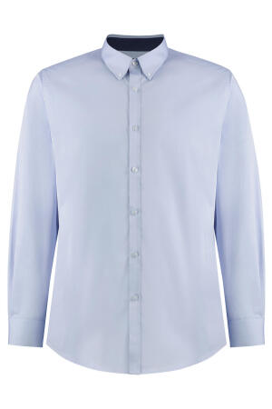 Contrast Premium Oxford Button Down Shirt LS