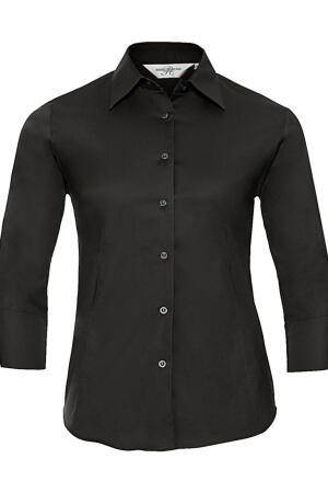 Taillierte Bluse mit 3/4 Arm