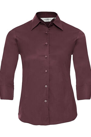 Taillierte Bluse mit 3/4 Arm
