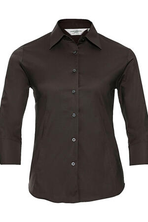 Taillierte Bluse mit 3/4 Arm