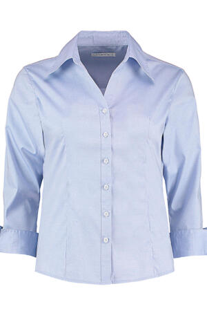 Oxford Bluse mit 3/4 Arm