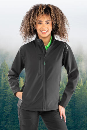 Womens Recycled 3-Layer Printable Softshell Jacket