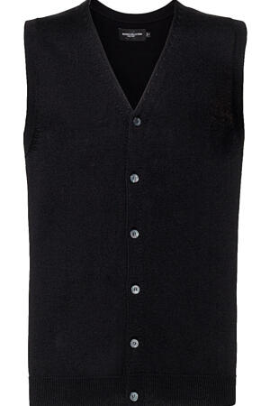 Men`s V-Neck Sleeveless Knitted Cardigan