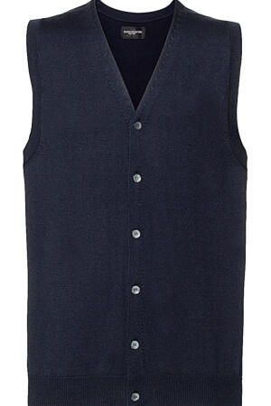 Men`s V-Neck Sleeveless Knitted Cardigan
