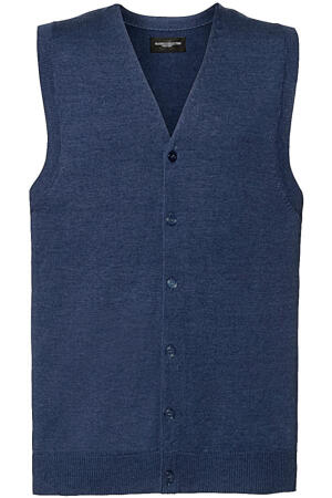 Men`s V-Neck Sleeveless Knitted Cardigan