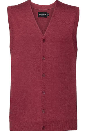Men`s V-Neck Sleeveless Knitted Cardigan