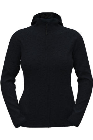 Lux Hooded Knit Fleece Jacket for women