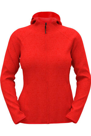 Lux Hooded Knit Fleece Jacket for women