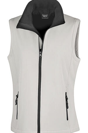 Bedruckbarer Damen Soft Shell Bodywarmer