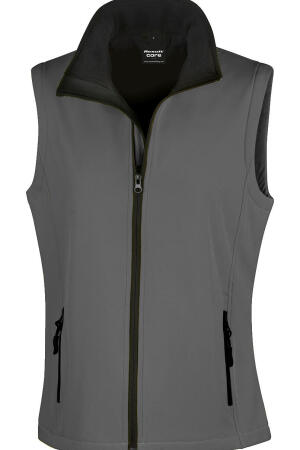Bedruckbarer Damen Soft Shell Bodywarmer