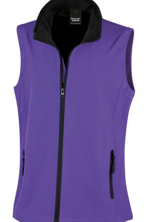 Bedruckbarer Damen Soft Shell Bodywarmer