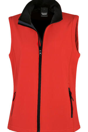 Bedruckbarer Damen Soft Shell Bodywarmer